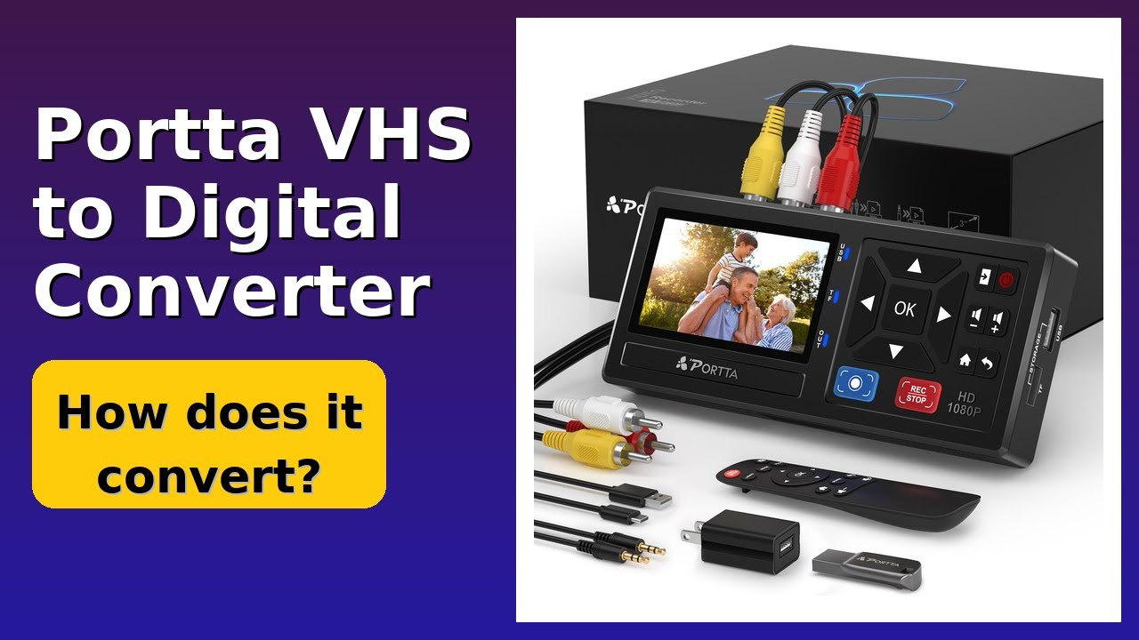 REVIEW (2026): Portta VHS to Digital Converter. Features.