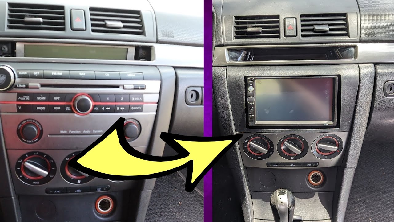 Как установить неоригинальную магнитолу в Mazda 3 2007 года выпуска