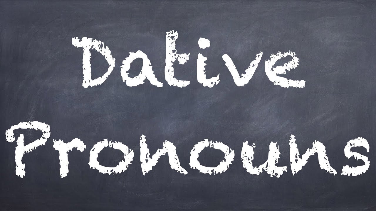 Dative Pronouns - German 2 WS Explanation - Deutsch lernen