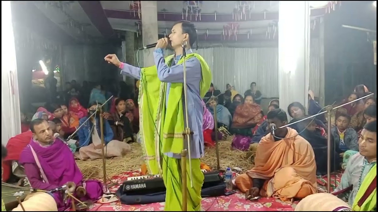 কির্তনীয়া শান্ত মহন্ত (সাগর) কির্তন শুনে ভক্তগন কান্নায় ভেঙ্গে পরলেন,ঠিকানা সাদুল্যাপুর কামার পাড়া,