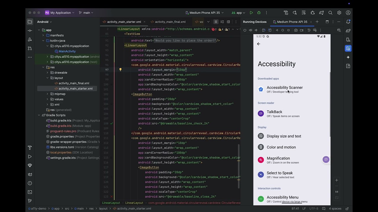 Demo &ndash; Hands-on Accessibility scanner