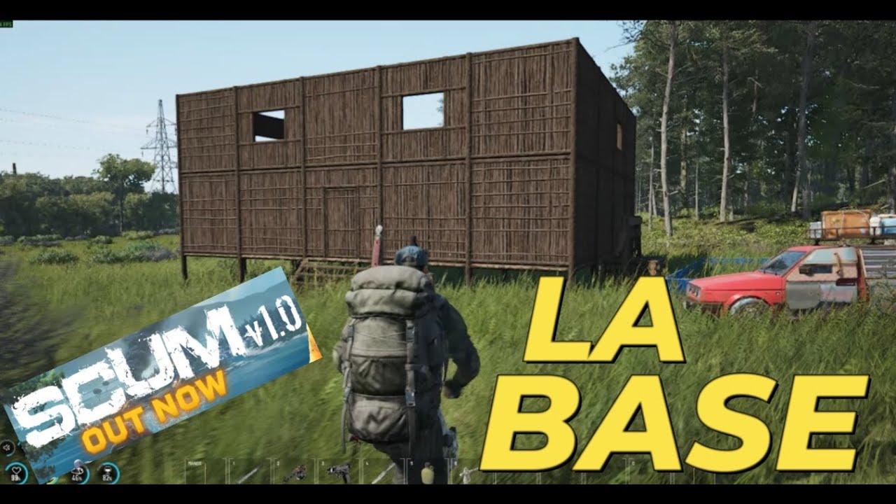 SCUM 1.1 DIA 5 DE SUPERVIVENCIA CONTINUAMOS CONSTRUYENDO LA BASE GUIA PARA PRINCIPIANTES EN ESPAÑOL