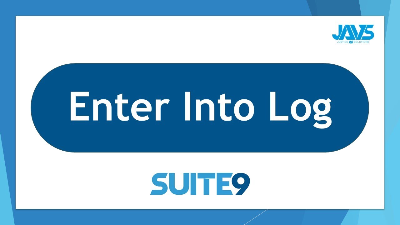 How to use the Enter Into Session Log Button: JAVS Suite 9 Software