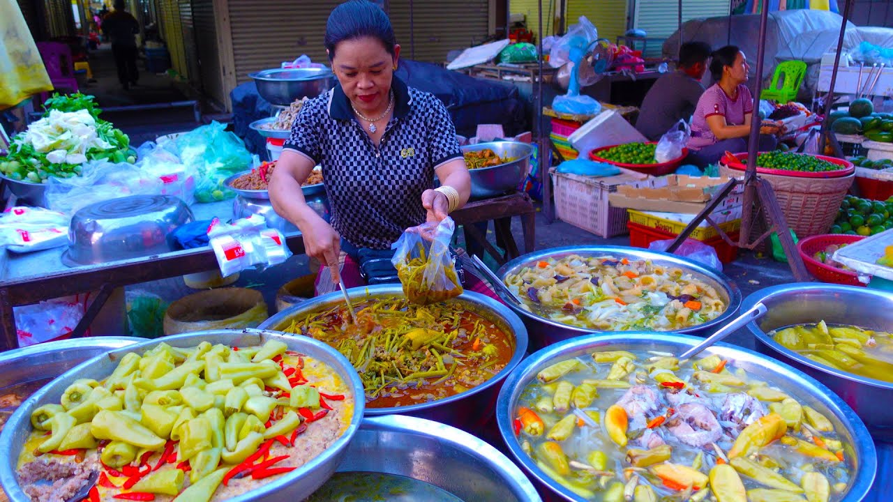 Cheap but Delicious! Less Than $1 Popular Quick Home Dinners in Chbar Ampov | Cambodian Street Food