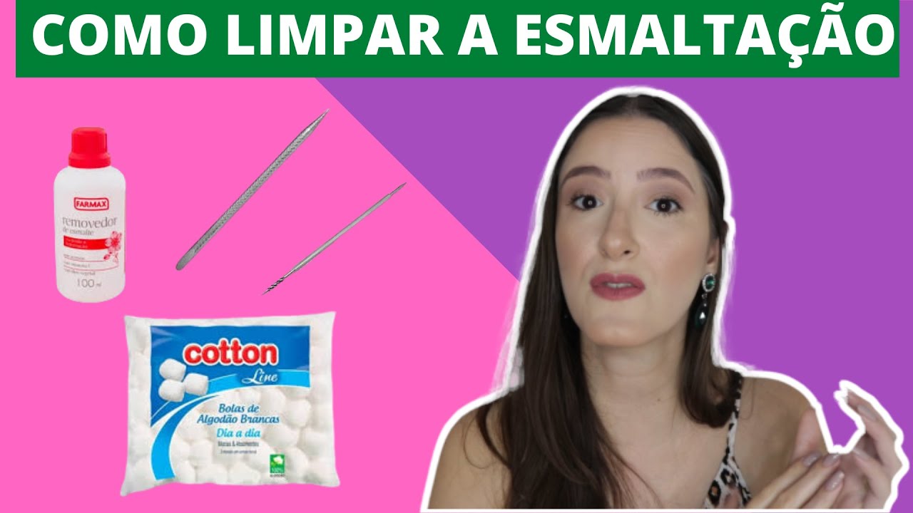 Como LIMPO minha ESMALTAÇÃO!