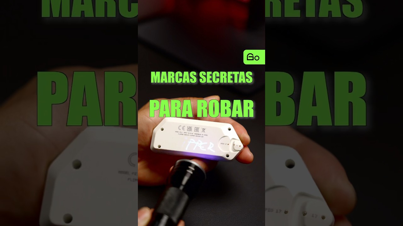Marcas SECRETAS que hacen los LADRONES antes de ROBAR. Linterna luz negra.