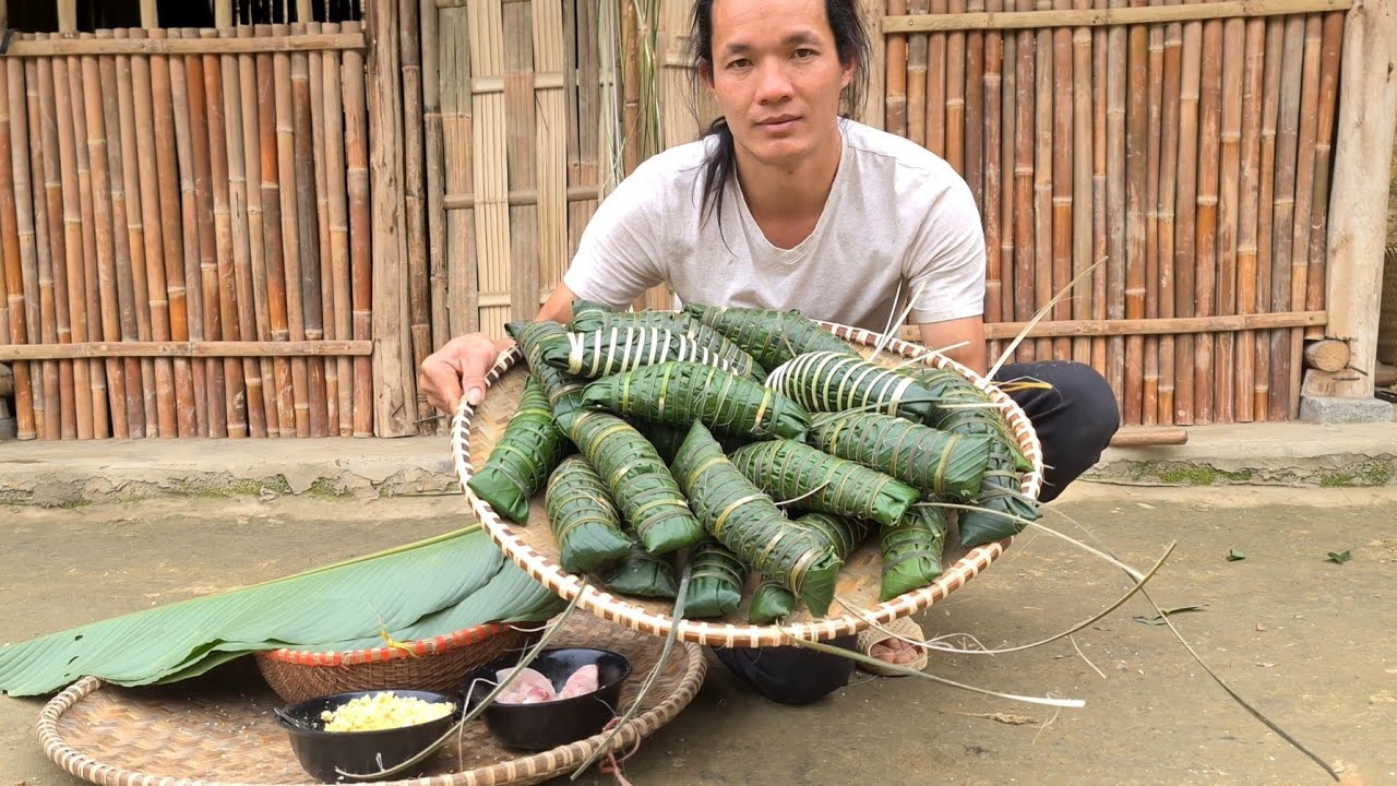 Bundle of cakes to celebrate the Lunar New Year, Harvesting and go to the market, king kong amazon