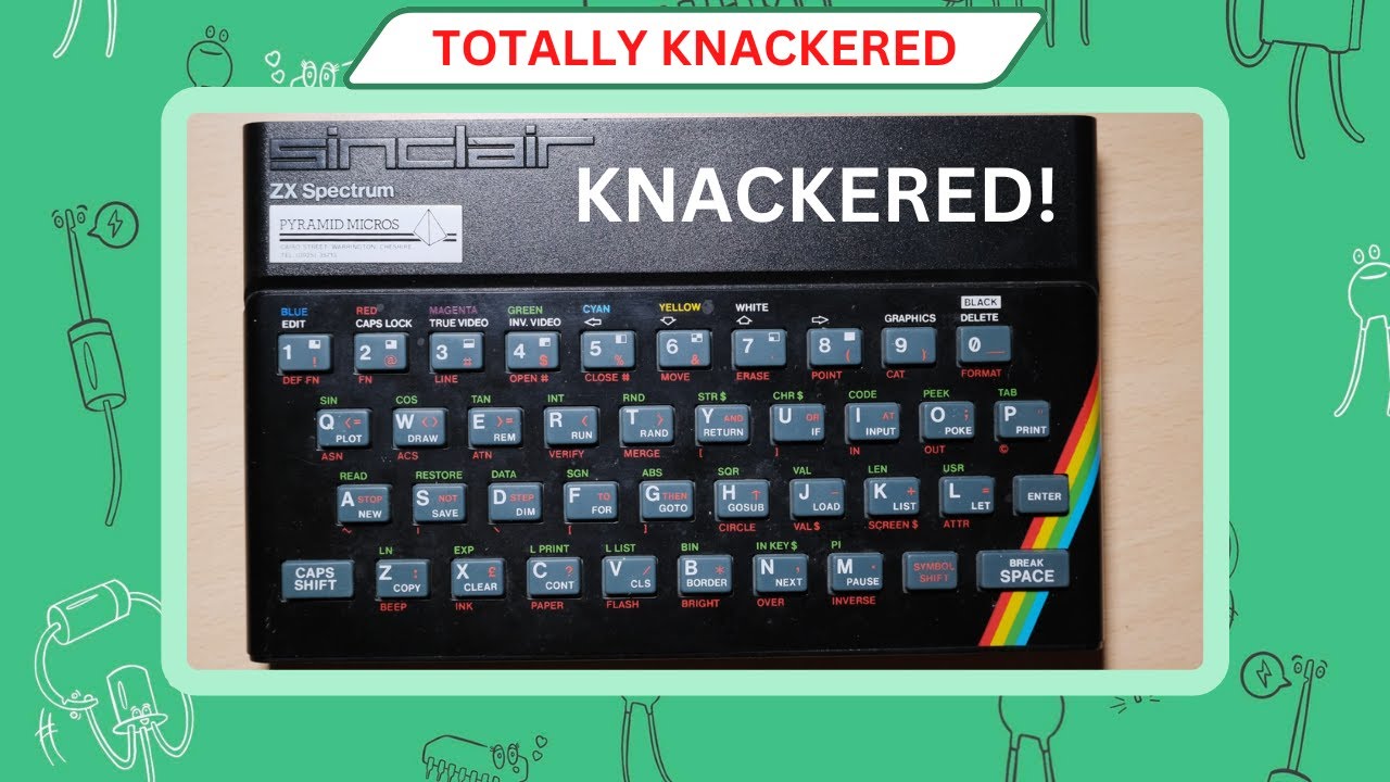 Issue 6a ZX Spectrum 48K Repair - From Knackered to New