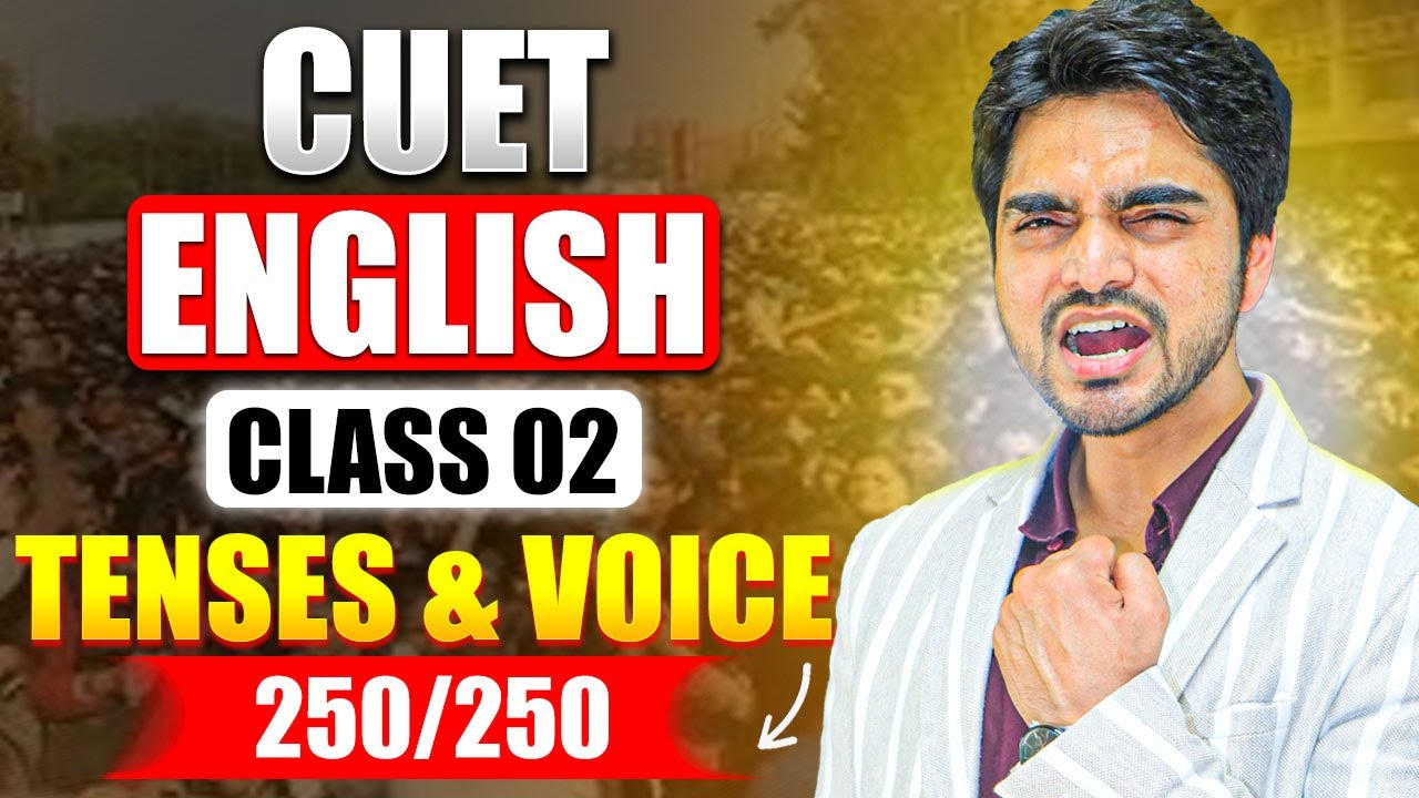 CUET ENGLISH DIAMOND LIVE | TENSES/ACTIVE VOICE/PASSIVE VOICE | CONCEPT/PRACTICAL | ONE SHOT