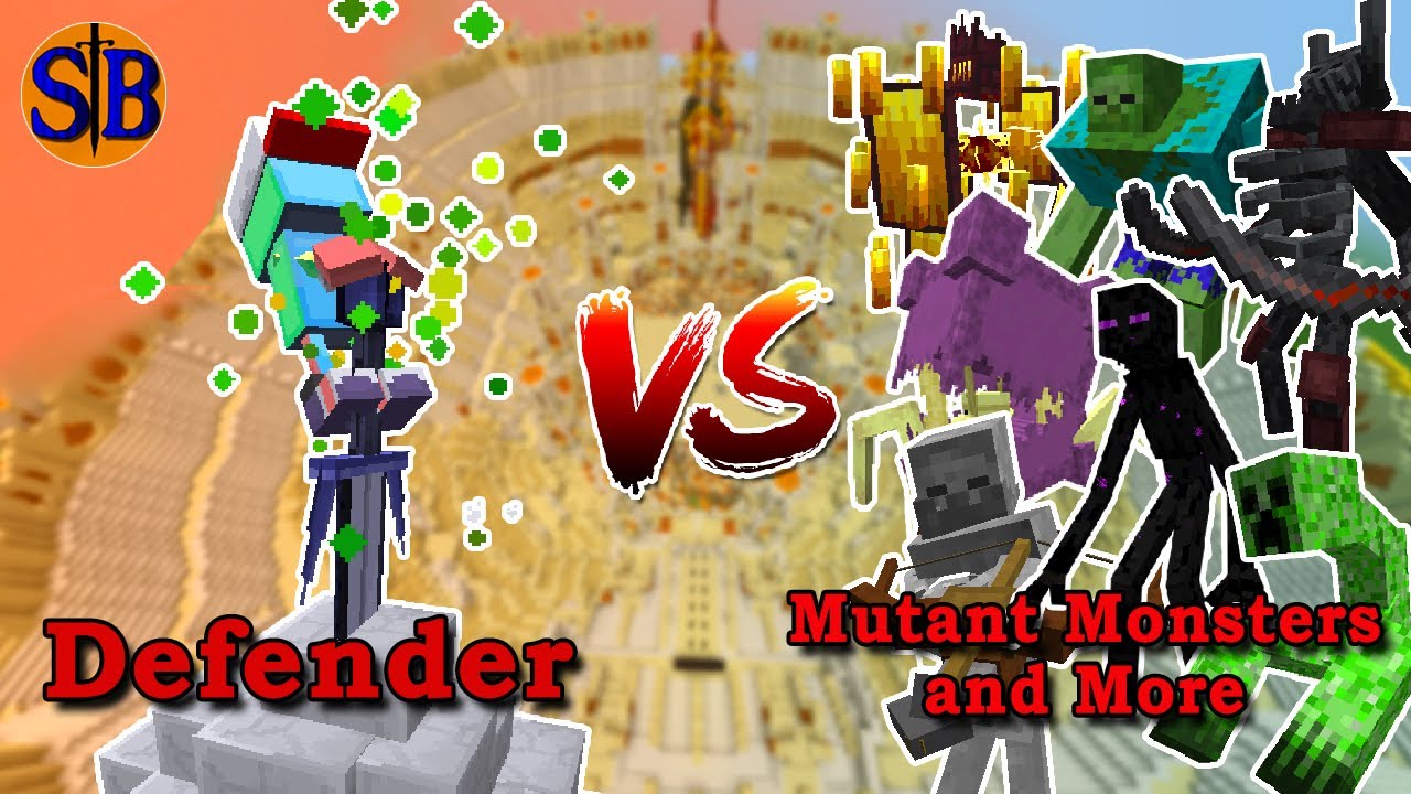 Defender Phase 1 vs Mutant Monsters and More | Minecraft Mob Battle
