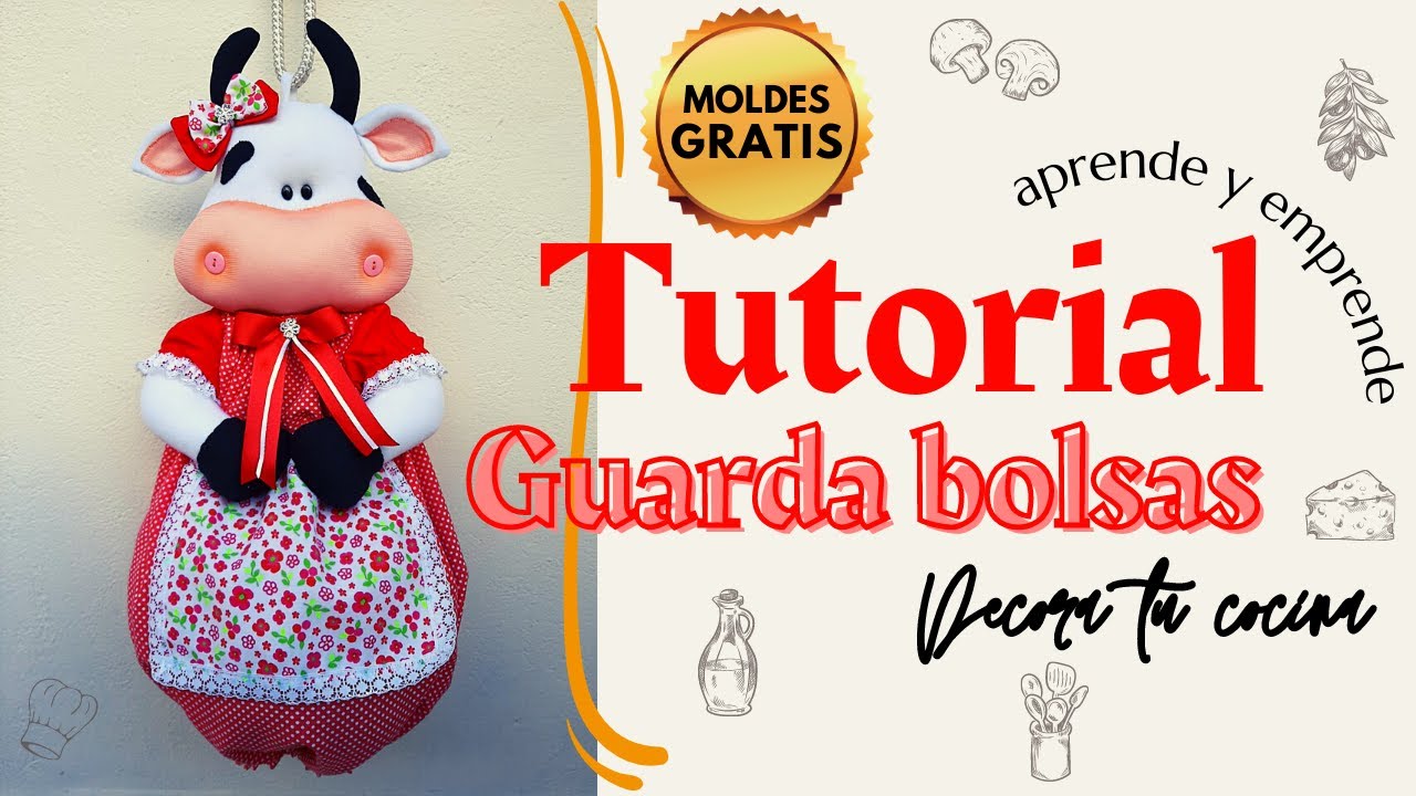 ¡Descubre como darle un un toque creativo a tu hogar con este porta bolsas DIY!🐮🐮😲
