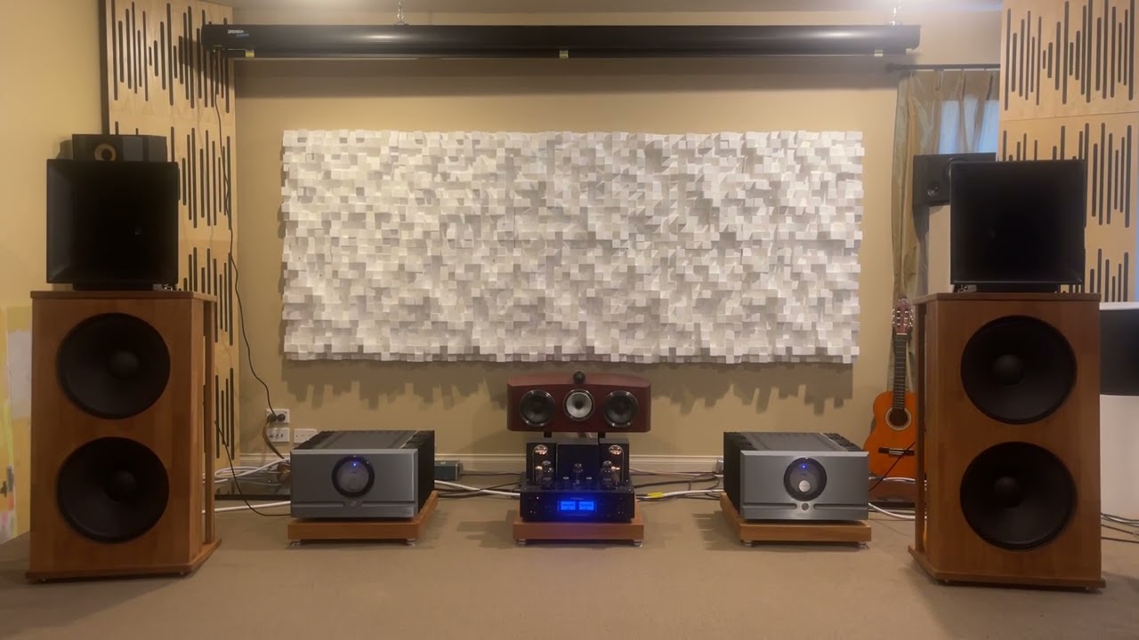 Willsenton R-800300B 211 + Cary DMS600+Yamaha S2100+TAD2001+ Eminence 2515 Open Baffle.