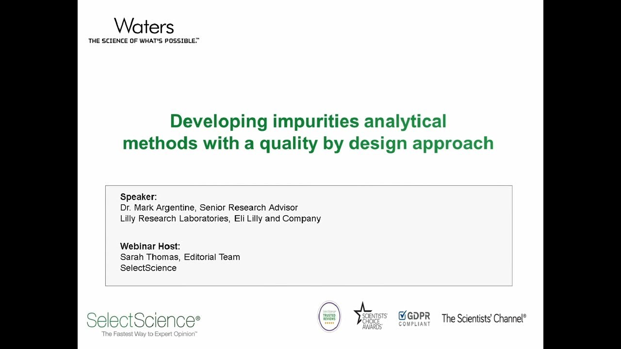 Webinar | Developing Impurities Analytical Methods with a Quality and Risk-Based Approach