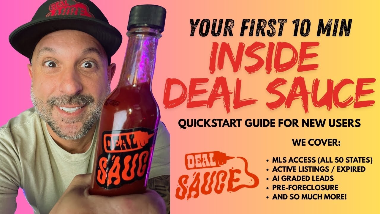 🧠 Deal Sauce 101: Your First 10 Minutes Inside the Software [Step-by-Step]