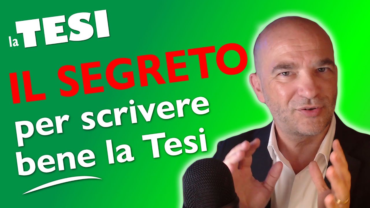 Il SEGRETO 🤫 per scrivere BENE la Tesi