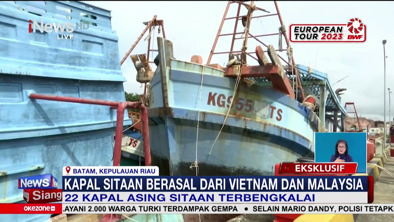 22 Kapal Asing Sitaan Terbengkalai, KKP Harap Kapal Dimanfaatkan Nelayan Lokal #iNewsSiang 26/02