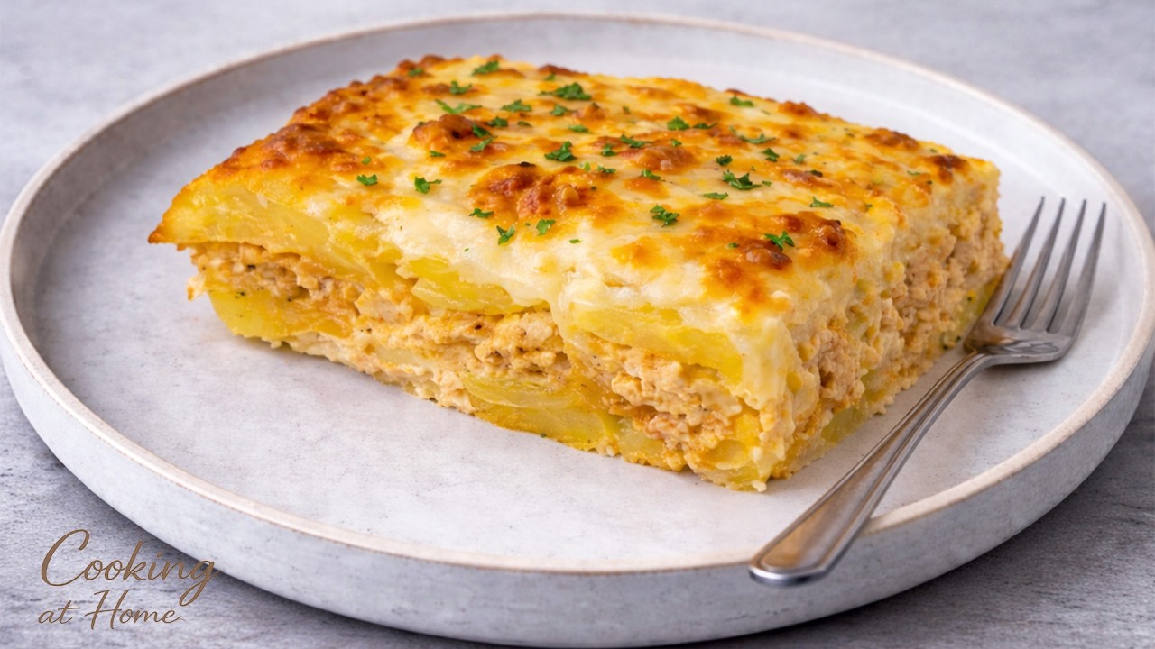 Простой способ приготовить картофель. Картофельная запеканка с курицей