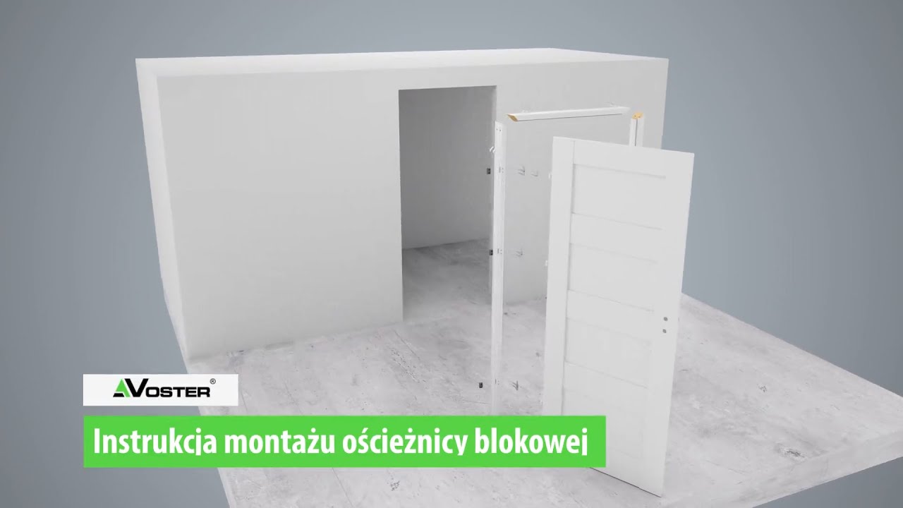Ościeżnica blokowa stała futryna - instrukcja montażu