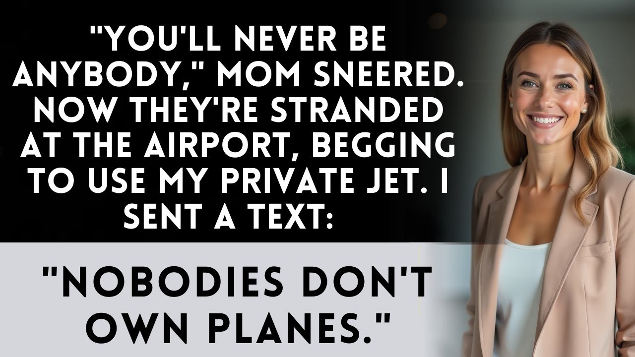 My Family Called Me A Nobody—Until They Needed My Private Jet
