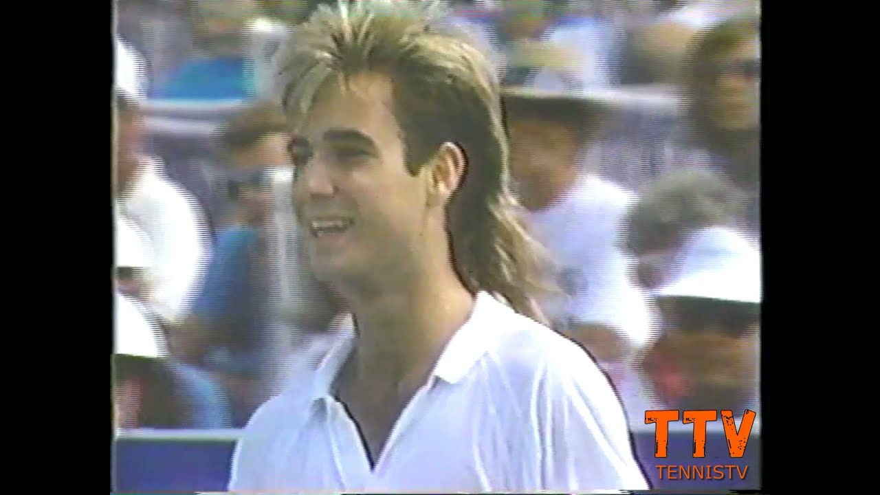 Ivan Lendl 🔥 Teaches 17 year old Andre Agassi a Lesson for 2 minutes