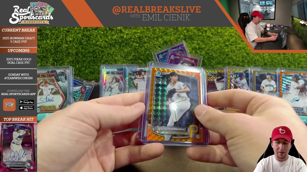 2025 Bowman Draft #70-74 FIVE CASE Pick Your Player (1/25/26)