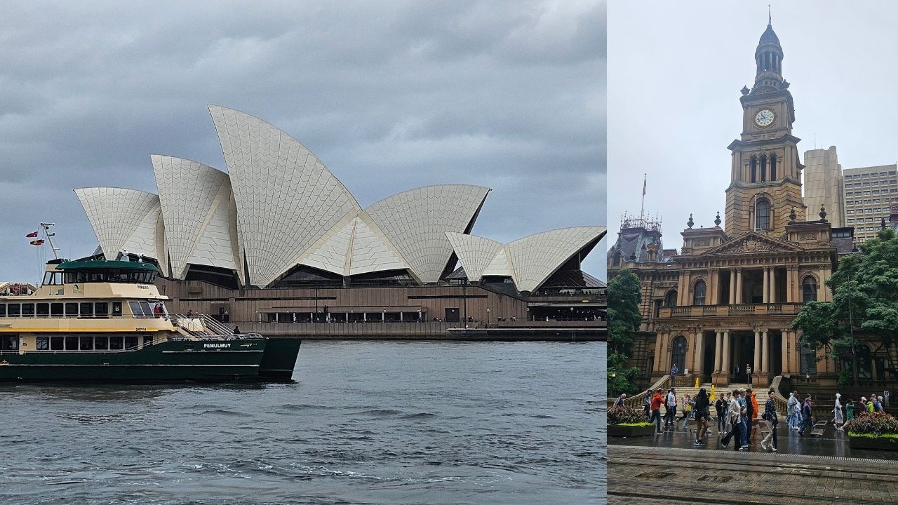 Sydney 9 hr layover | A rainy start to the day | Sydney Harbour | Ikea afternoon tea