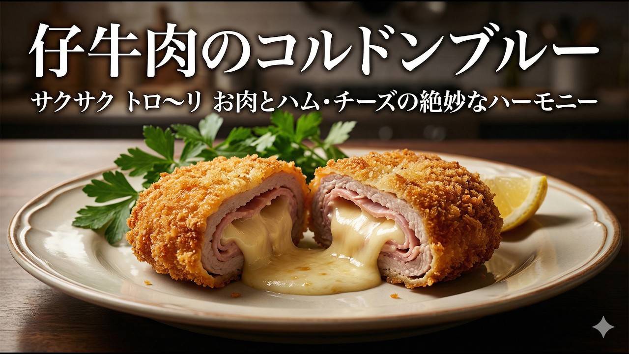 フランスのハムカツ！！大人から子供まで愛される定番家庭料理　チーズインハムカツ【コルドン・ブルー】
