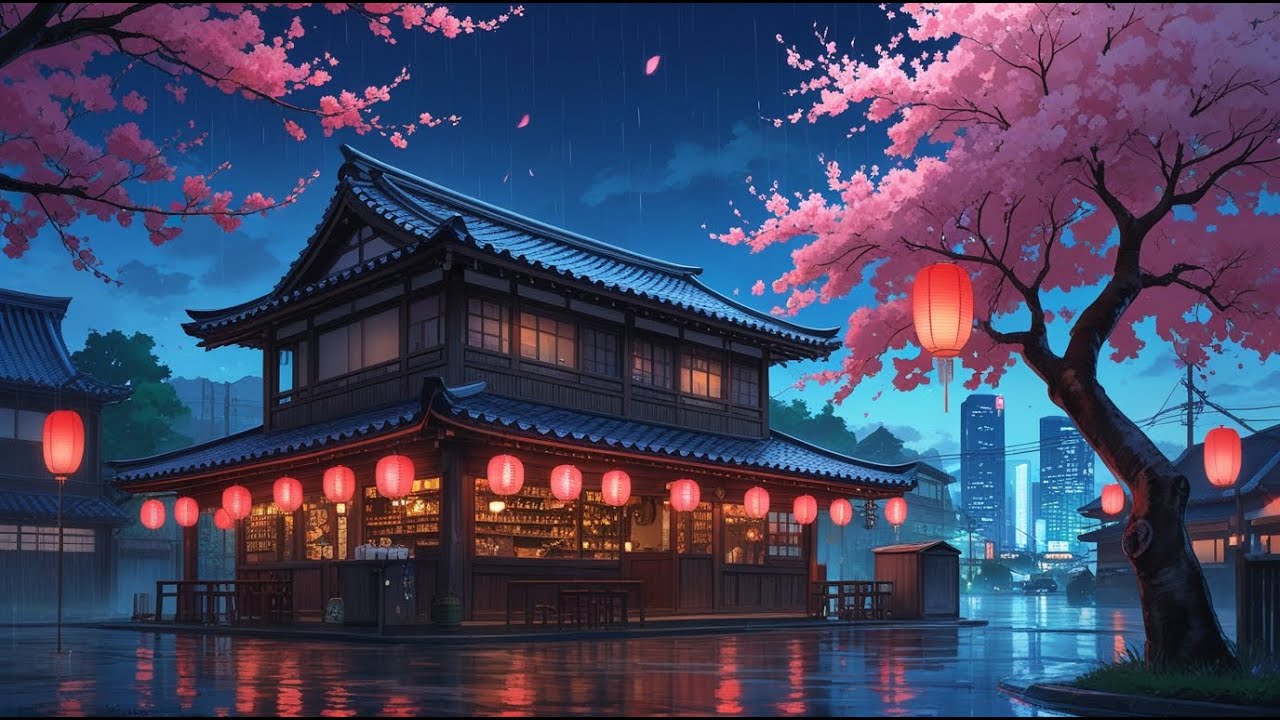 Urban Lofi for Rainy Japanese Alley Nights ☔ Vintage Tokyo Shop Soundtrack Vibes
