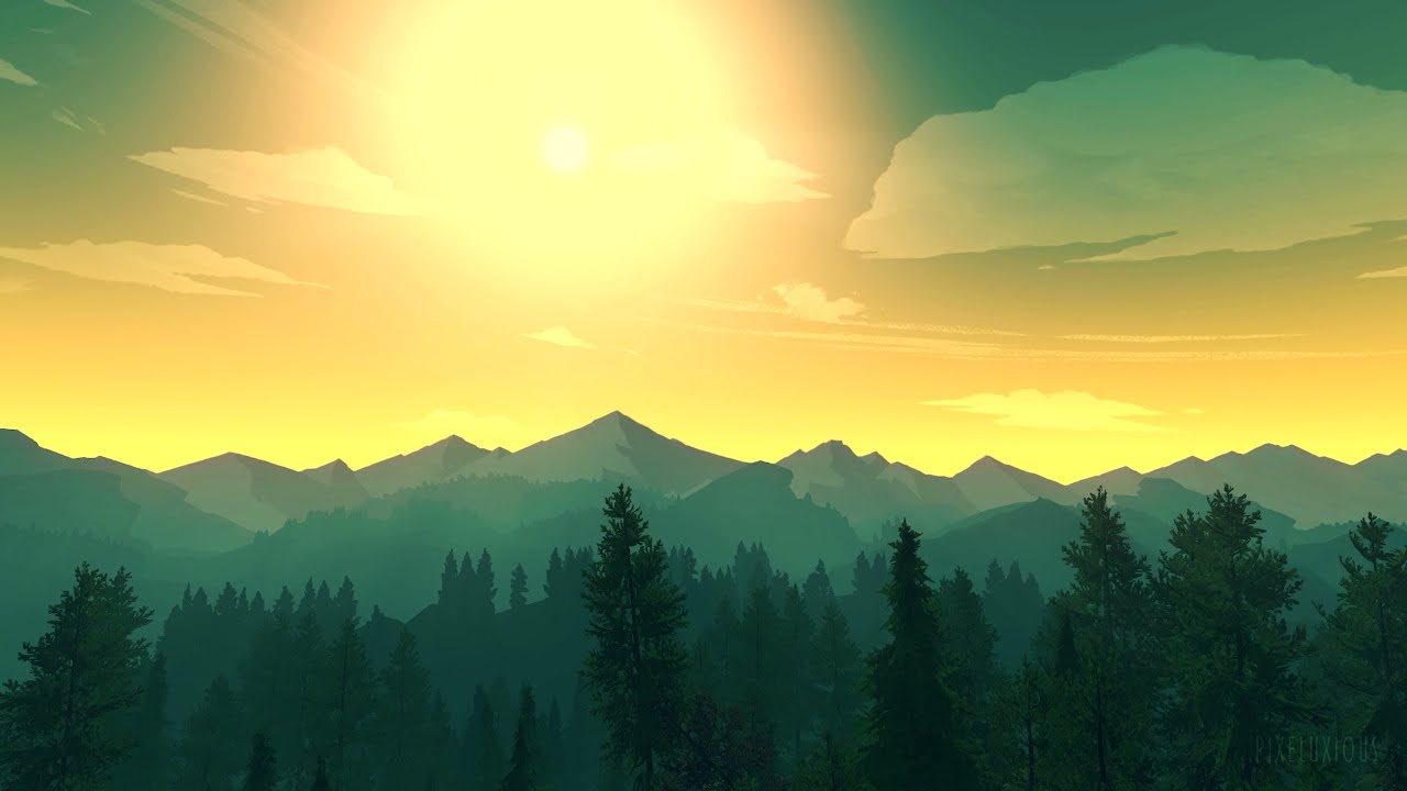 ⌚ 1 Hour | ⛺ Sunrise to Sunset Calm Peaceful Beautiful Nature Forest Sound Scenery Ambience ASMR