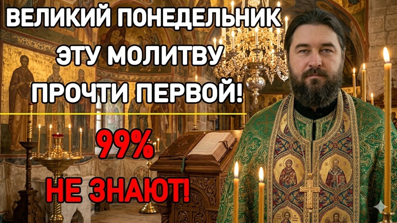 Никогда Не Пропускайте Великий Понедельник! Священник Предупреждает &mdash; Эту Ошибку Делают Почти Все!