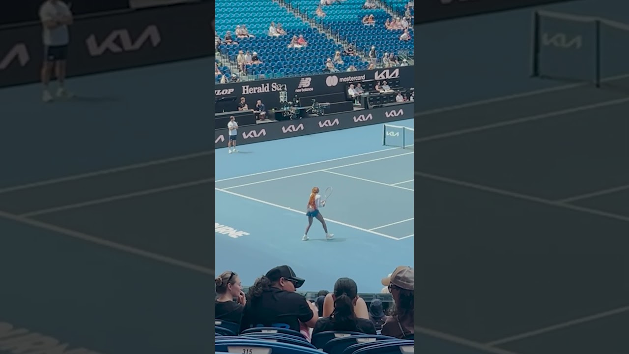 Coco Gauff Serve Return Practice | AO 2026  