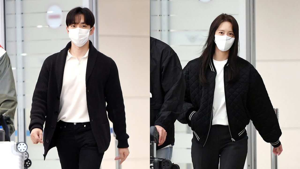 YoonA (윤아) and JUNHO (이준호) taking care of EO at SVB airport (arrival & departure)