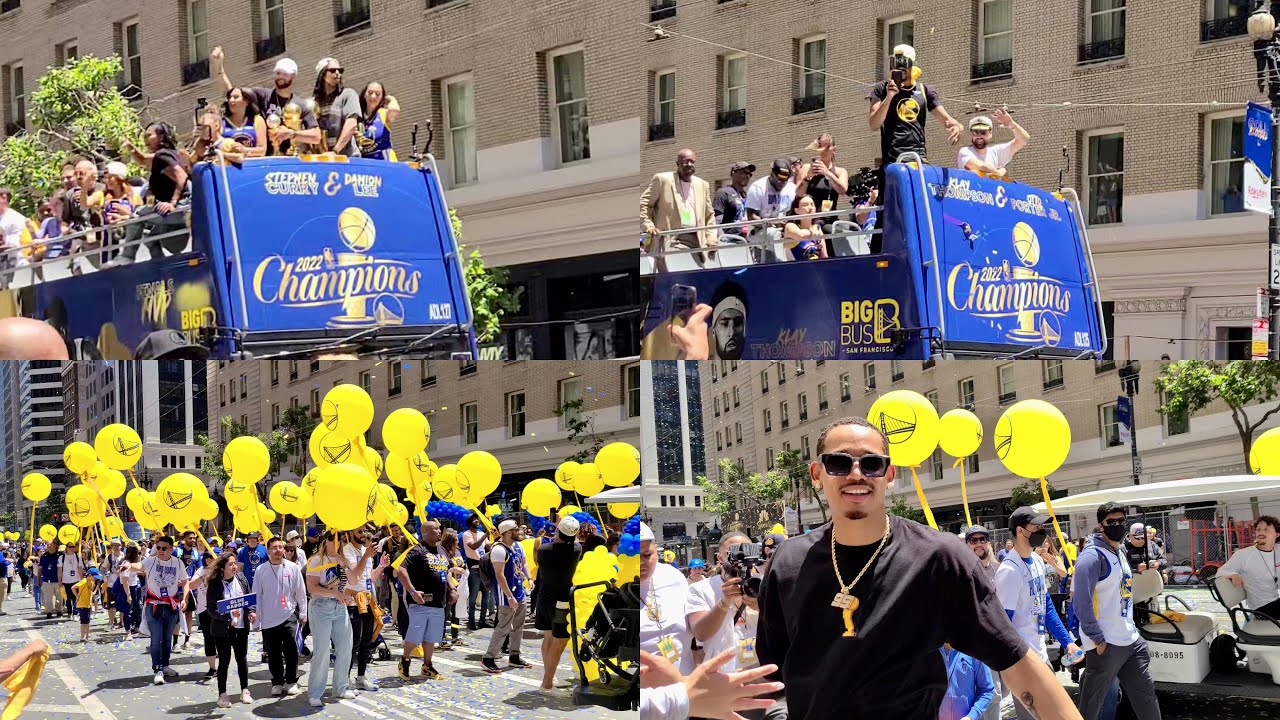Golden State Warriors Championship Parade 2022 || Market Street San Francisco