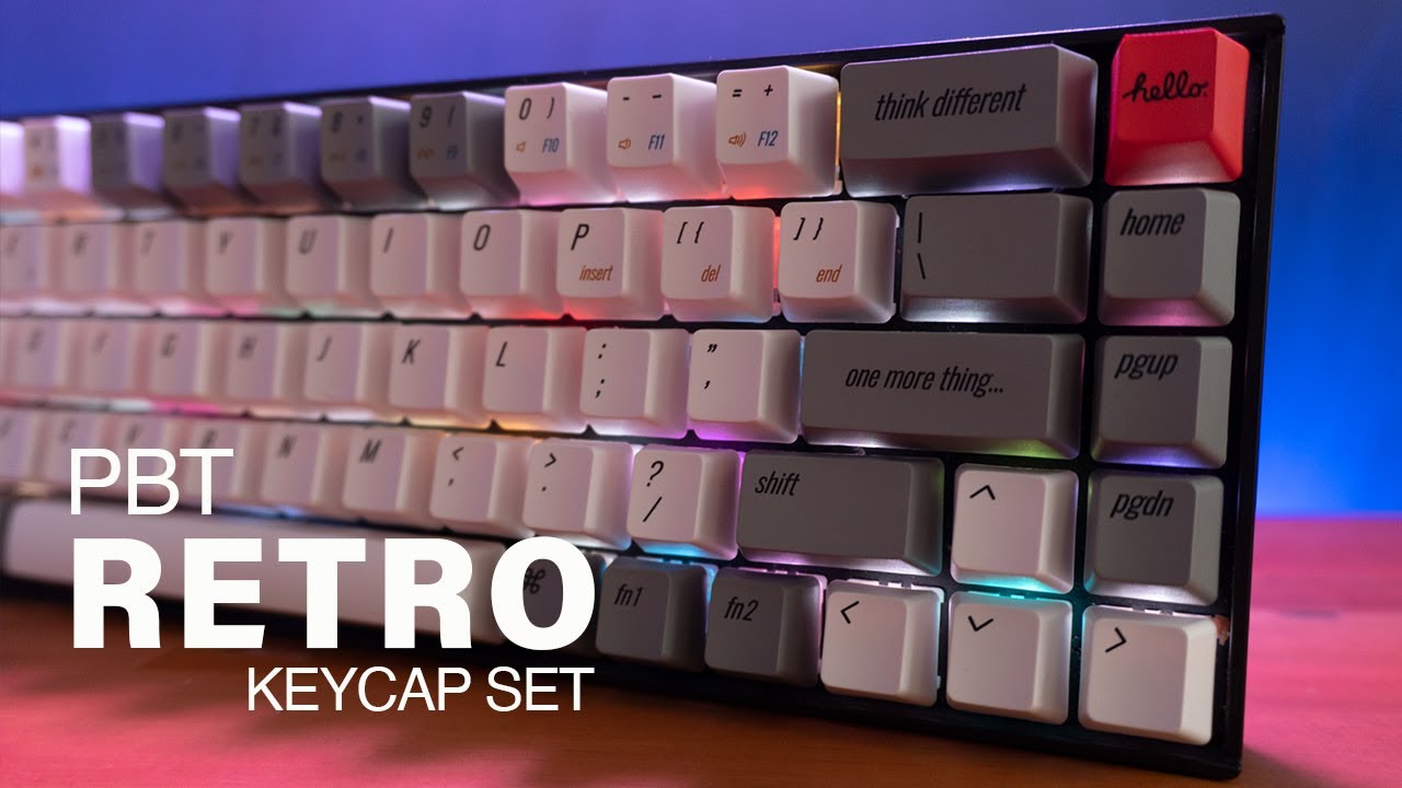 Unboxing Keychron K6 PBT Retro Mac Keycaps Set