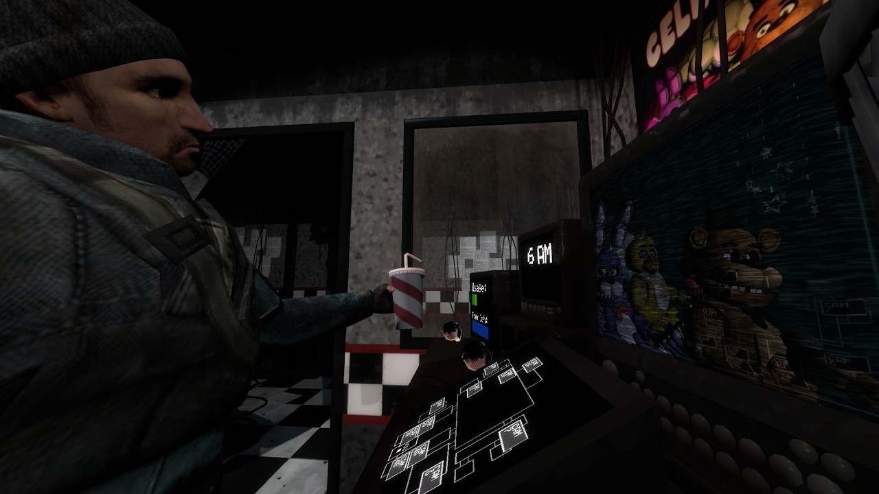 Trying to beat FNAF in Gmod
