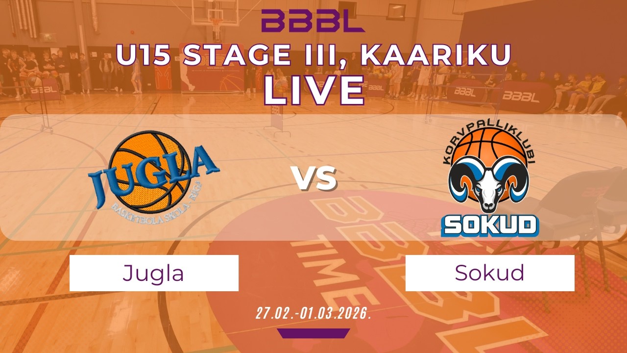 Jugla 2011 vs BC Kalev Cramo/KK Sokud 2011 | BBBL U15 | Stage III