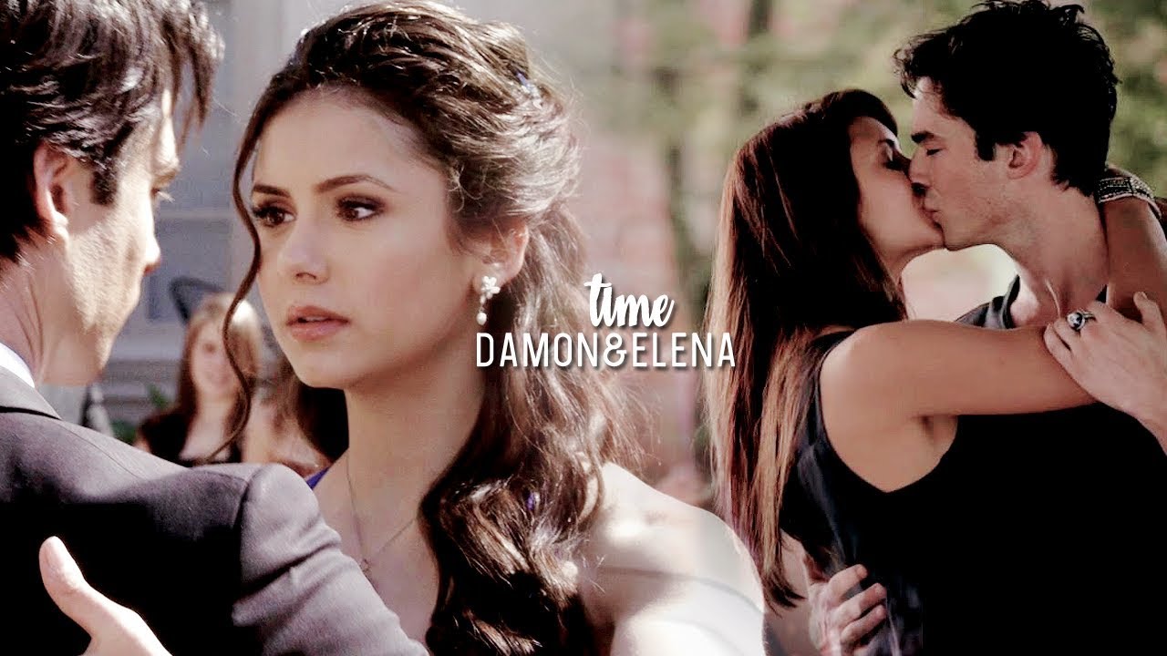 time | damon + elena