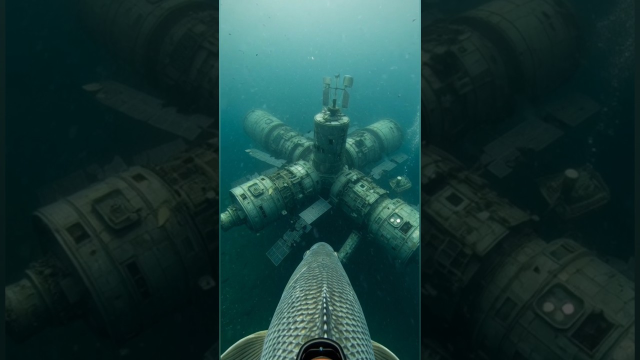 A Fish with a GoPro Found a Sunken Space Station Underwater 🚀 #GoProPOV