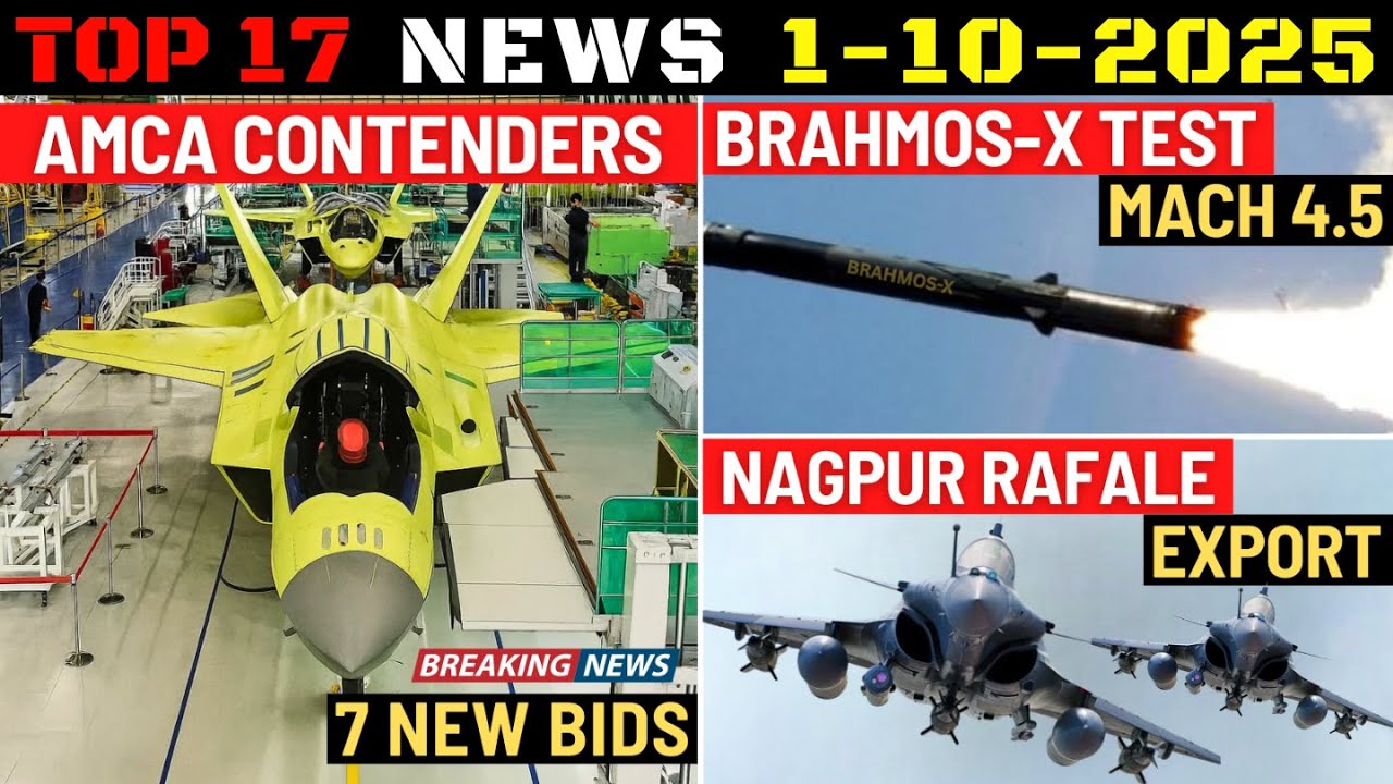 Новости индийской обороны: претенденты на AMCA 7, испытания Brahmos-X, экспортный центр Rafale, а...