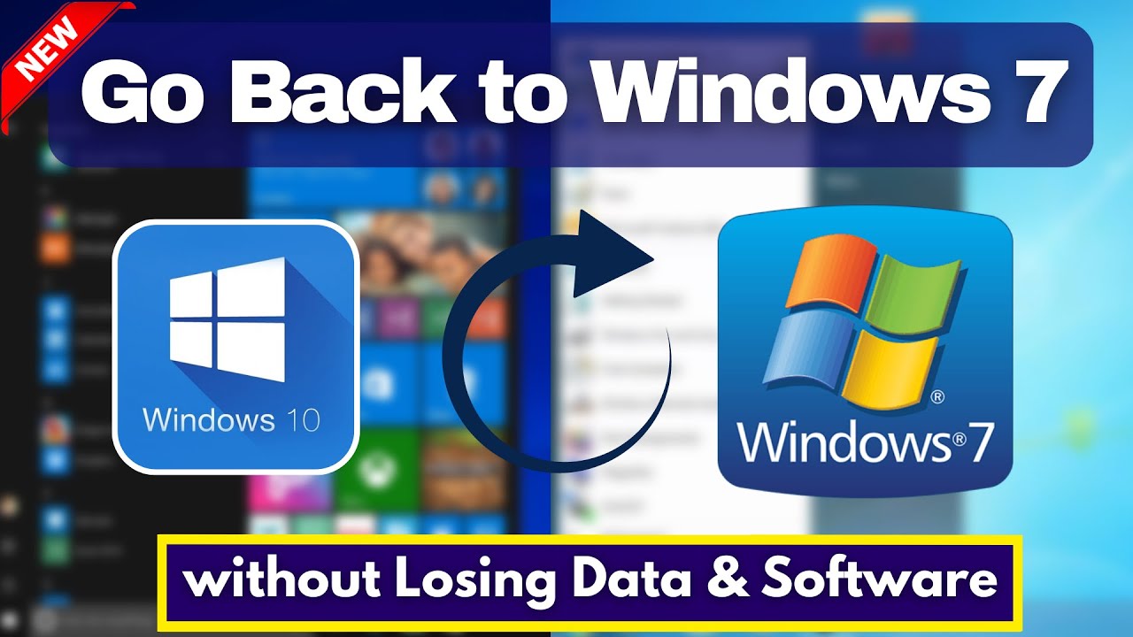 Вернитесь к Windows 7 без потери данных и ПО | Переход с Windows 10 на Windows 7