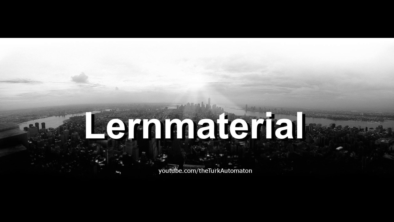 Jak wym&oacute;wić Lernmaterial w języku niemieckim?