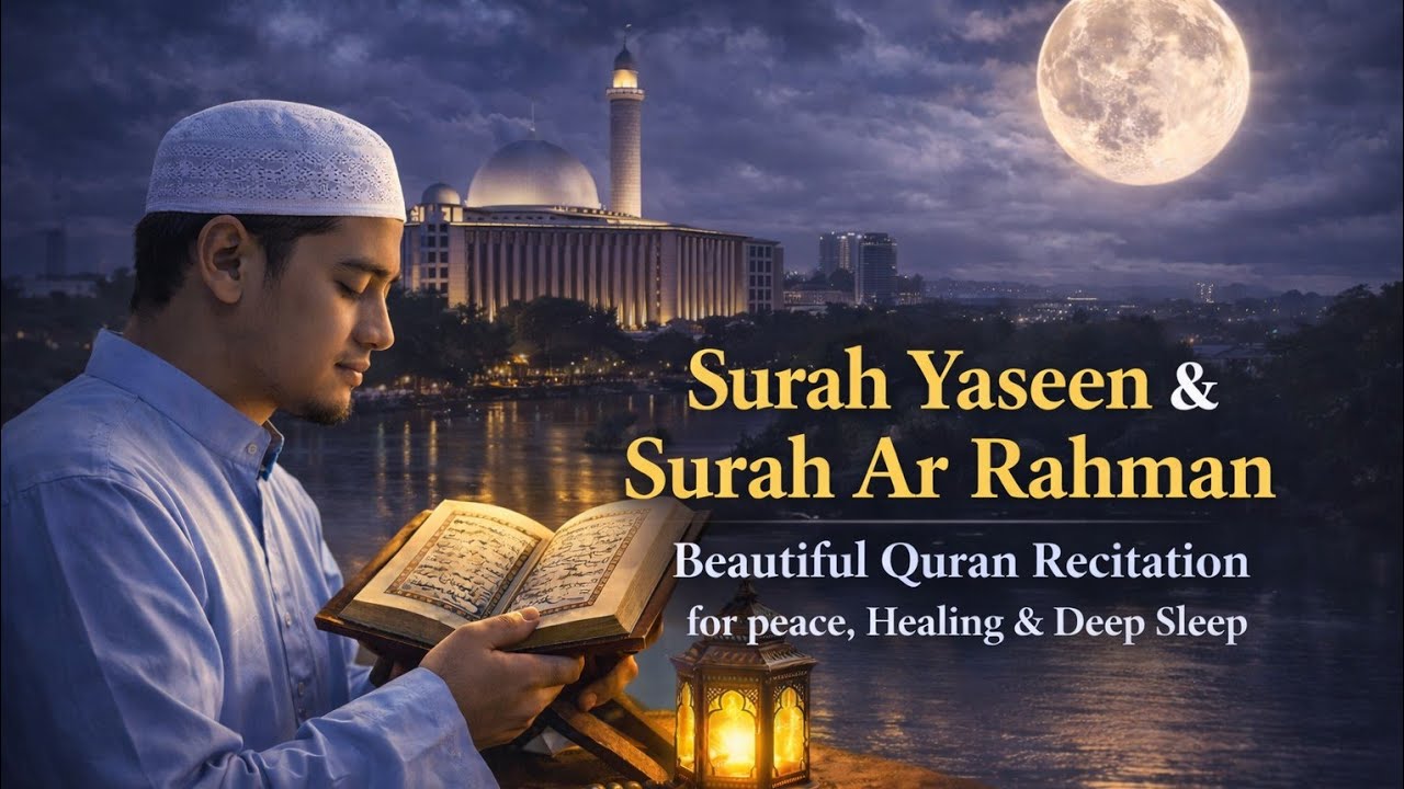 Surah Yasin (Yaseen) & Surah Ar Rahman | Beautiful Quran Recitation for Peace , Healing & Deep Sleep