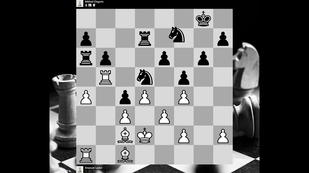 Emanuel Lasker vs Mikhail Chigorin, Hastings ENG, 06.08.1895