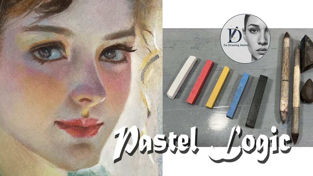 Gaze of Grace : Mastering Soft Light and Color Transitions in Pastel | 优雅之凝视：粉笔画中柔光与色彩过渡的极致掌控
