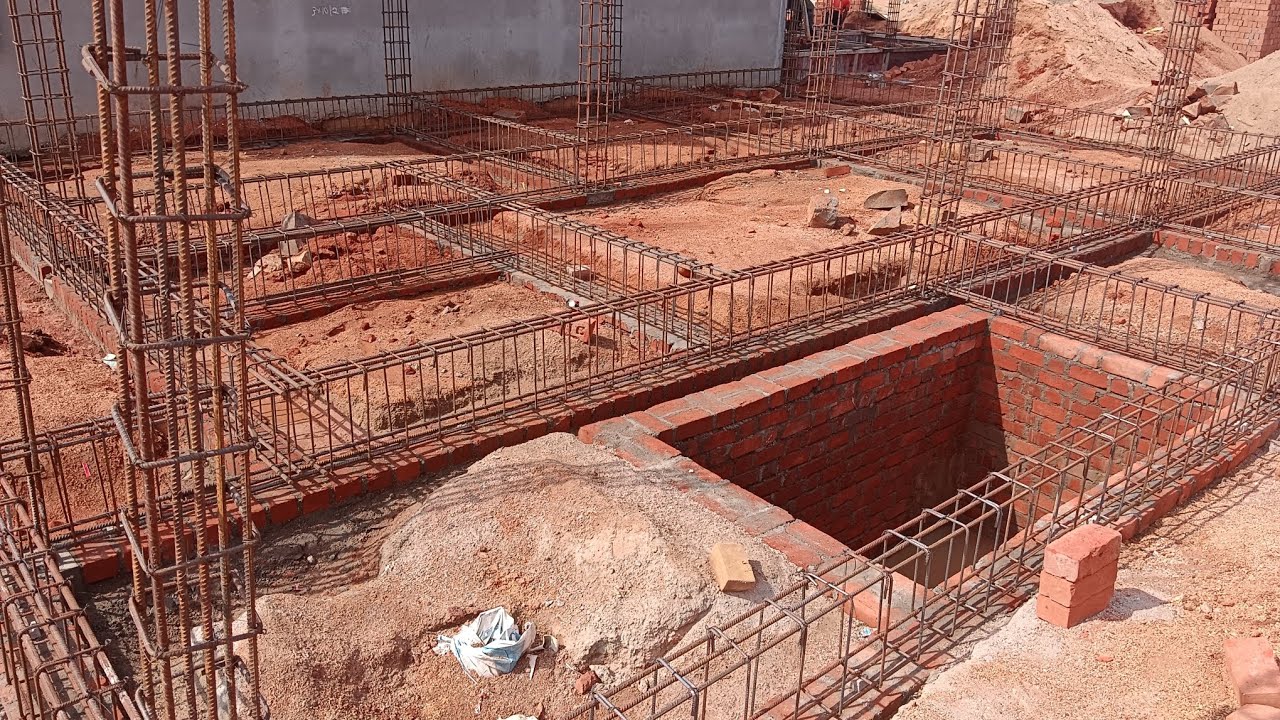 Plinth beam reinforcement details #construction #buildingmaterial #zameerengineer #huvinahadagali