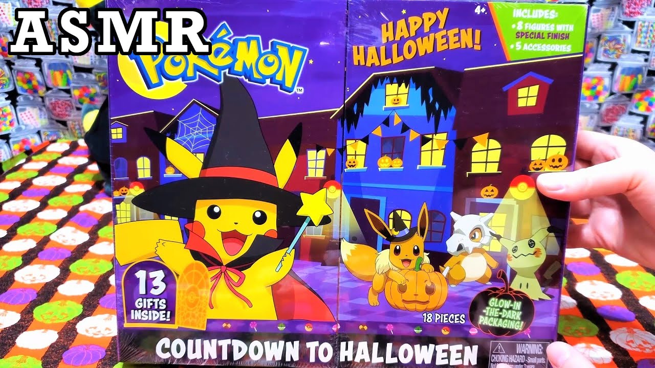 Unboxing Pokemon Halloween Countdown Calendar - 2021 | ASMR