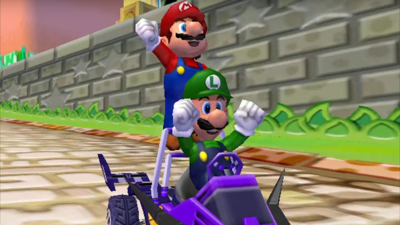 Mario Kart: Double Dash!! - 50cc Mushroom Cup Grand Prix (Mario and Luigi)