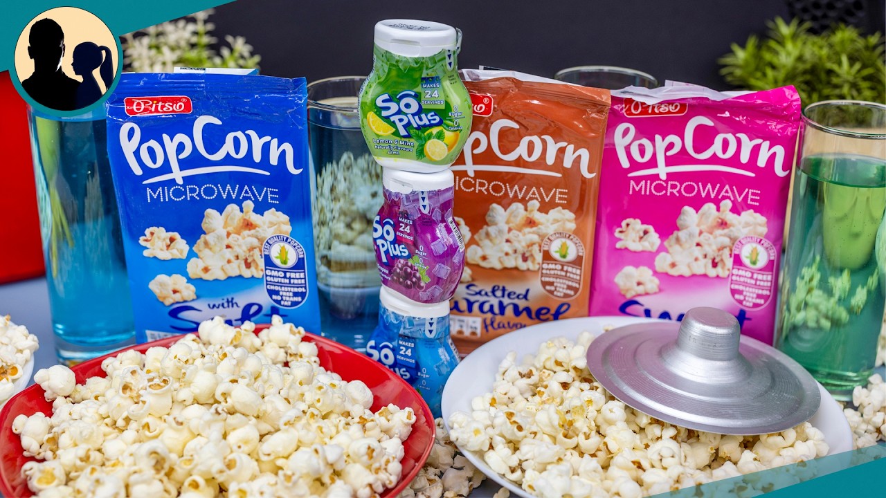 تجربه فشار الميكروويف 🍿 جربنا سو بلس 🍹 عملنا ميكس كل الاطعمه !! 🤩