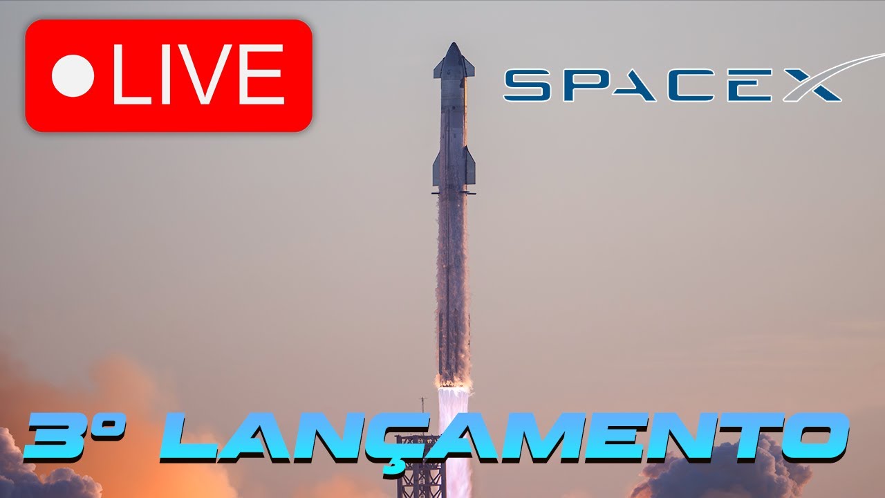 3º LANÇAMENTO DA NAVE DA SPACEX | DIRETO