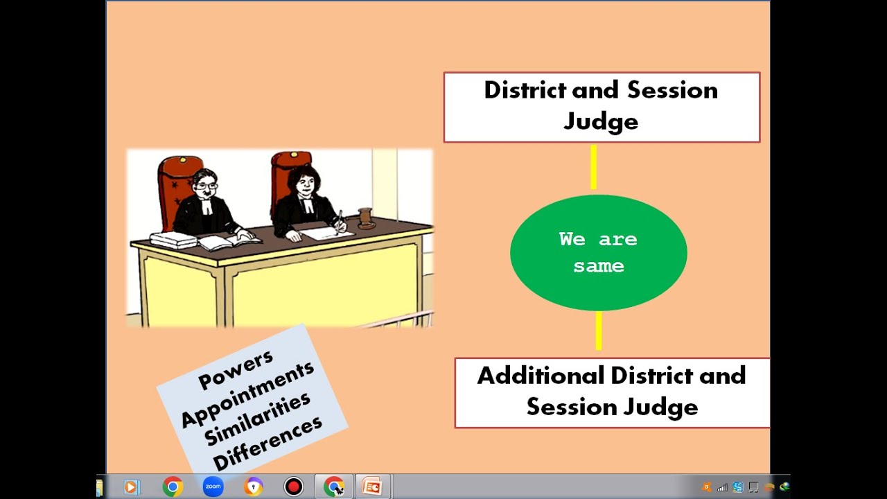 District and Session Judge Vs Additional District and Session Judge| Similarities| Difference| Power